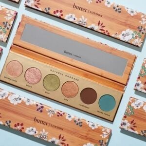 butter LONDON Gold and Green Eyeshadow Palette with Shimmer and Matte Finishes